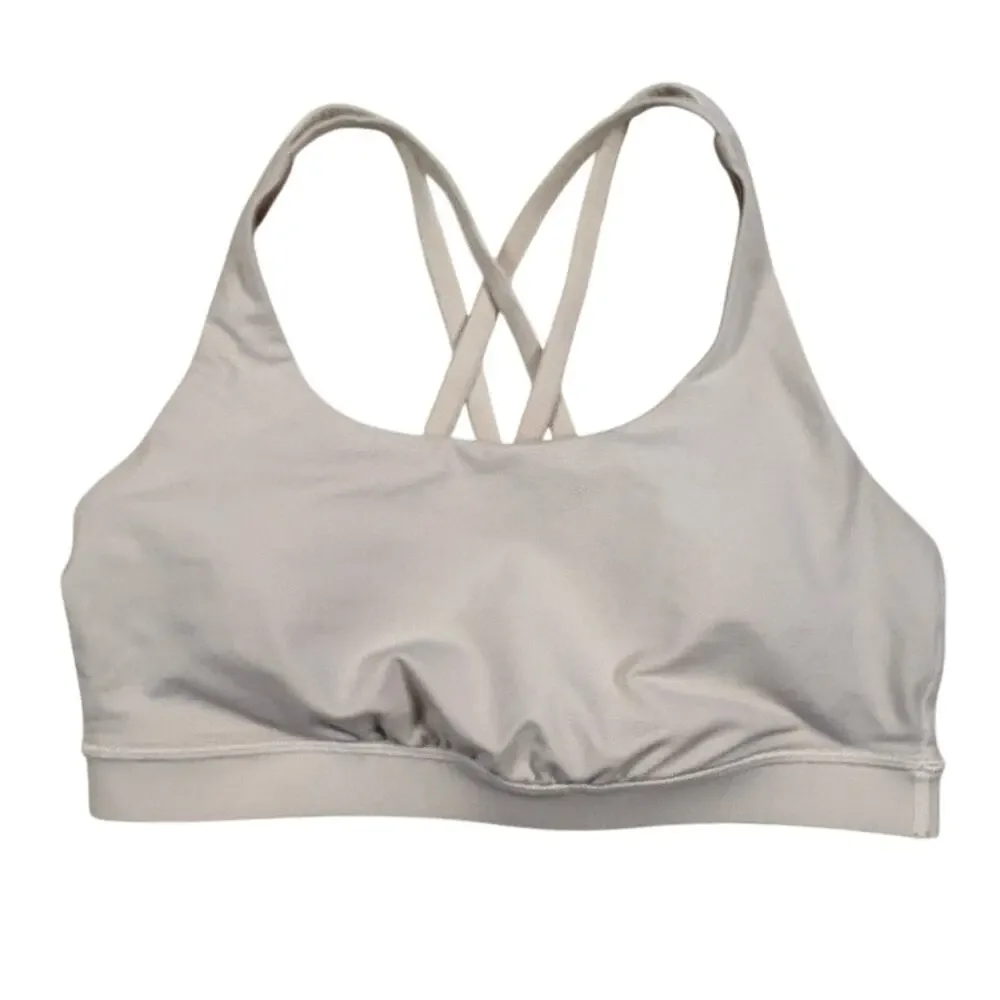 Lululemon Energy Bra Medium Support Women's S (measured) White Athletic Utility